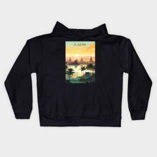 Laos, Travel Print, Travel Wall Art, Home Décor, Gift Art Kids Hoodie